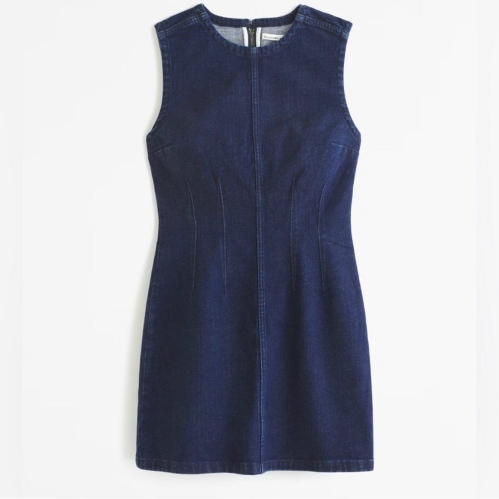 Abercrombie & Fitch Dark Denim Mini Dress - Picture 4 of 4